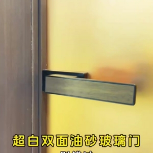 Ultra-Clear Frosted Glass Interior Door